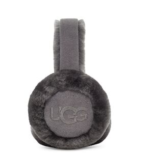 UGG Classic Embroidery Logo Earmuffs- Steel Grey
